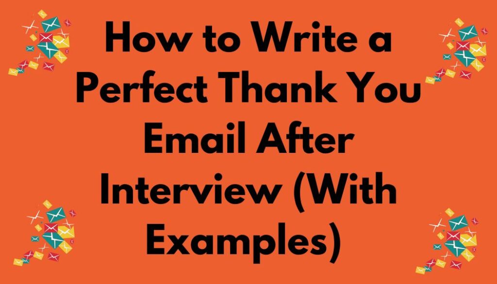 thank you email after interview