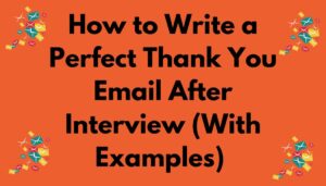 thank you email after interview